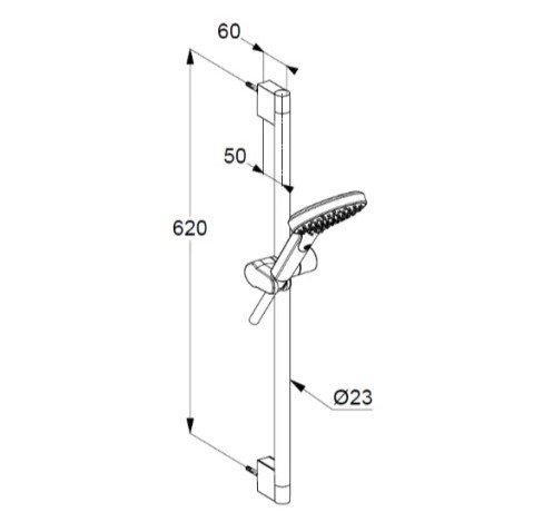 Душевой гарнитур KLUDI DIVE 6963039-00