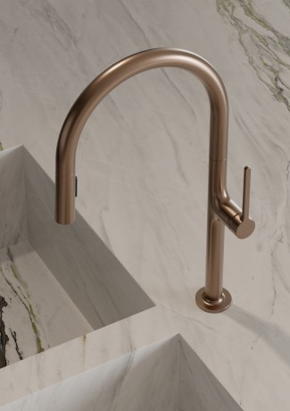 Смеситель KLUDI REEF 50851N175 для кухни с выдвижным изливом