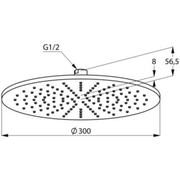 Верхний душ KLUDI A-QA 6433091-00