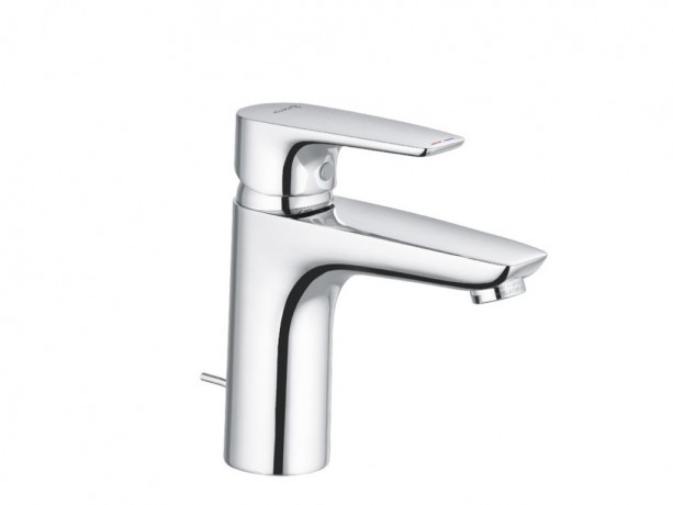 Смеситель KLUDI PURE&SOLID 342900575 для раковины на одно отверстие однорычажный с донным клапаном