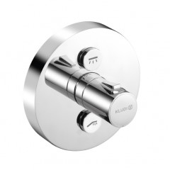 Термостат KLUDI PUSH 388120538 для ванны и душа встраиваемый на 2 потребителя внешняя часть