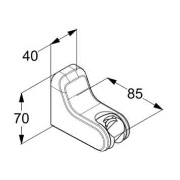Держатель ручного душа KLUDI FRESHLINE 6455205-00