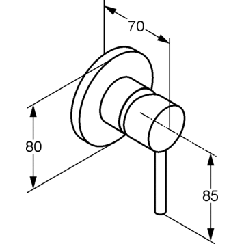Смеситель KLUDI BOZZ 389250576 для душа встраиваемый внешняя часть