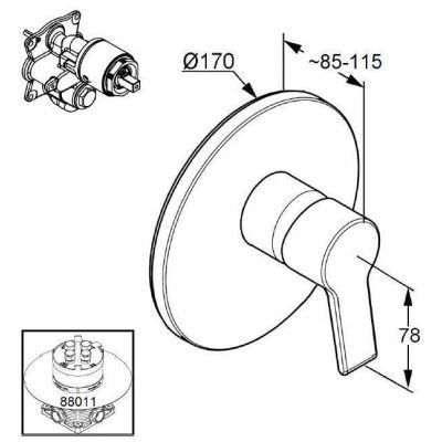 Смеситель KLUDI O-CEAN 387550575