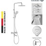 Душевая система KLUDI FRESHLINE 6708305-00 с термостатом с изливом