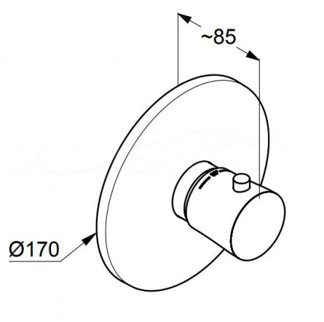 Термостат KLUDI BALANCE 527290575 для ванны и душа центральный встраиваемый