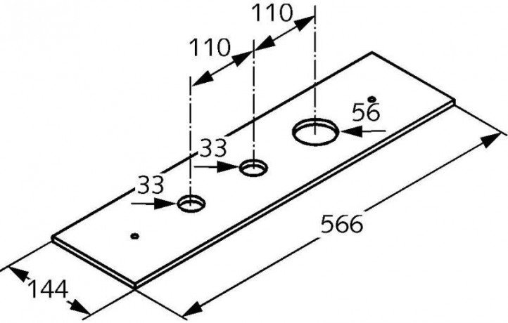 Монтажная панель KLUDI 1602405
