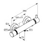 Термостат KLUDI BOZZ 35203N038 для душа настенный с подключением шланга
