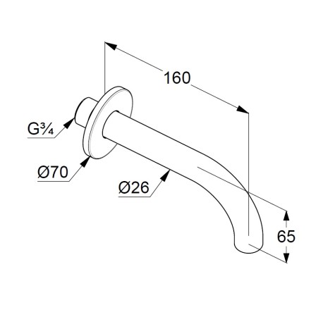 Излив KLUDI BOZZ 38505N0 для ванны