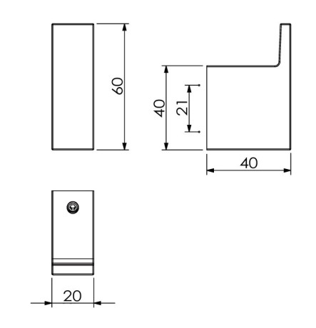 Крючок KLUDI VELA C 3198405 подвесной