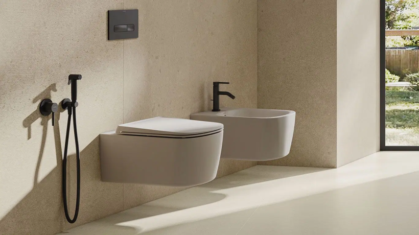 Унитаз KLUDI RESA S 27WCSET43 подвесной безободковый с сиденьем крышкой с плавным опусканием