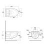 Умный унитаз-комплект KLUDI CLEANTRONIC 16WCW0143 подвесной безободковый с функцией биде с сиденьем крышкой с плавным опусканием