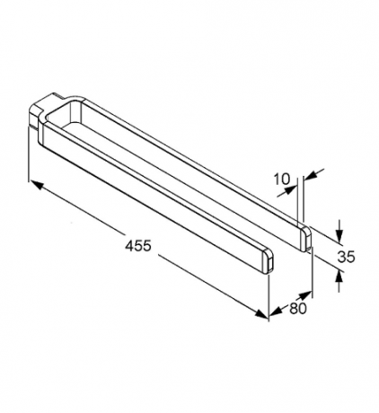Держатель полотенца KLUDI E2 4997705 двойной