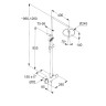 Душевая система KLUDI LOGO DUAL SHOWER SYSTEM 68082N5-00 с термостатом