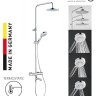 Душевая система KLUDI DIVE DUAL SHOWER SYSTEM 6807905-00S с термостатом с изливом