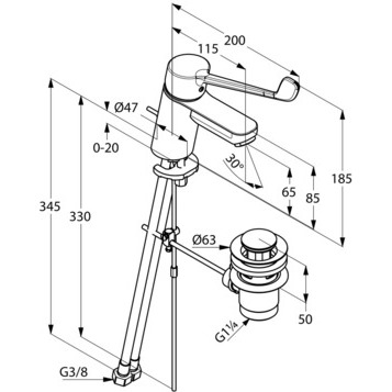 Смеситель KLUDI LOGO NEO 372870575