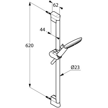 Душевой гарнитур KLUDI FRESHLINE 6783005-00
