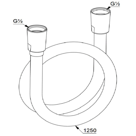 Душевой шланг KLUDI SUPARA 125 см 61071N0-00