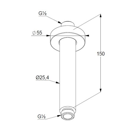 Душевой кронштейн KLUDI A-QA 6651587-00