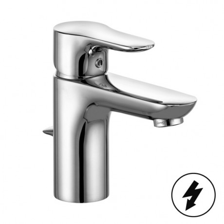 Смеситель KLUDI OBJEKTA для раковины на одно отверстие однорычажный с донным клапаном для безнапорных водонагревателей 322340575