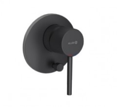 Смеситель KLUDI BOZZ BLACK 387163976 для ванны и душа встраиваемый внешняя часть с переключателем воды