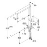 Смеситель KLUDI QORD 568036675 для кухни