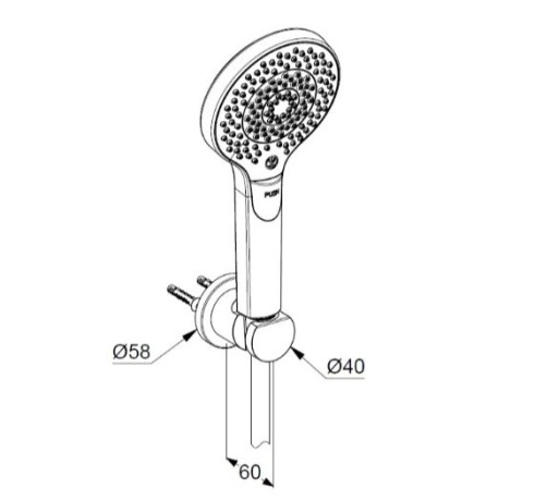 Душевой гарнитур KLUDI DIVE 69950N5-00