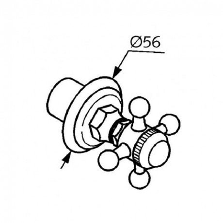 Вентиль KLUDI ADLON 51803452 настенный