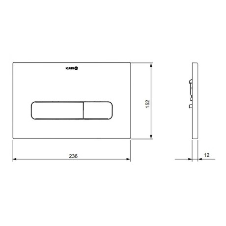 Клавиша смыва KLUDI UNIFIX 30PP01N0 для унитаза цвет брашированное золото
