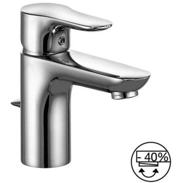 Смеситель KLUDI OBJEKTA 322330575 для раковины на одно отверстие однорычажный с донным клапаном