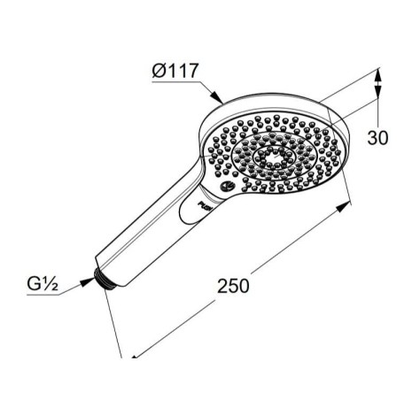 Душевая лейка KLUDI DIVE 69830N2-00