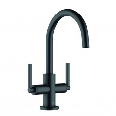 Смеситель KLUDI NOVA FONTE Classic 201183915 для раковины на одно отверстие двухвентильный с донным клапаном