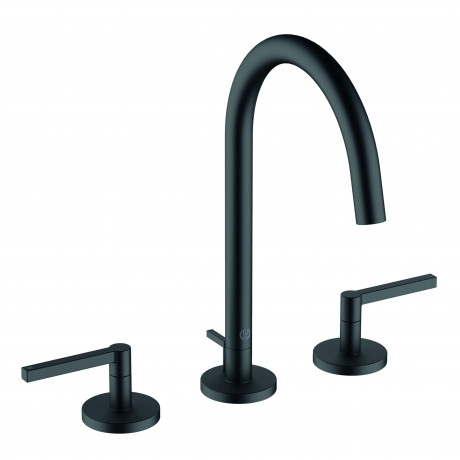 Смеситель KLUDI NOVA FONTE Puristic 201433915 для раковины на три отверстия двухвентильный