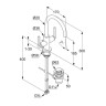 Смеситель KLUDI NOVA FONTE Puristic 20118N115 для раковины на одно отверстие двухвентильный с донным клапаном