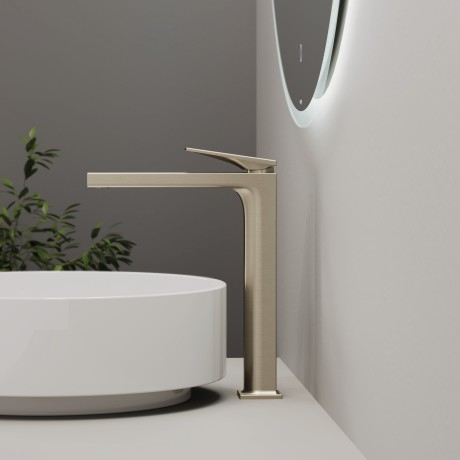 Смеситель KLUDI DECUS 54298N175 для раковины на одно отверстие высокий