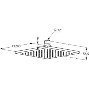 Верхний душ KLUDI A-QA 6442505-00