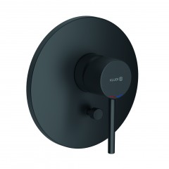 Смеситель KLUDI BOZZ BLACK 386503976 для ванны и душа встраиваемый внешняя часть с переключателем воды